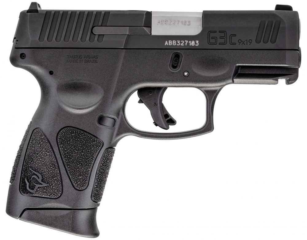 Taurus G3C 9mm Black 3.2" 10+1 2mags - 10+1 Rounds