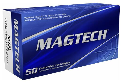 Magtech .38 Spc 158 Grain Lead Semi-Wadcutter - Brass Casing