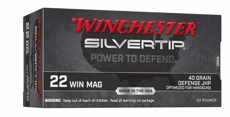 Winchester Ammo Silvertip 22 Mag 40 gr Silvertip Hollow Point 50 Bx/ 20 Cs - Brass Casing
