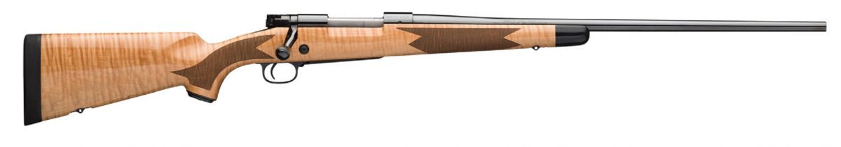 Winchester Model 70 Super Grade .264 Win Mag, 26" Barrel, AAA Maple Stock, 3 Rounds - 3 Rounds | 26" Barrel | Wood | Blue/Black