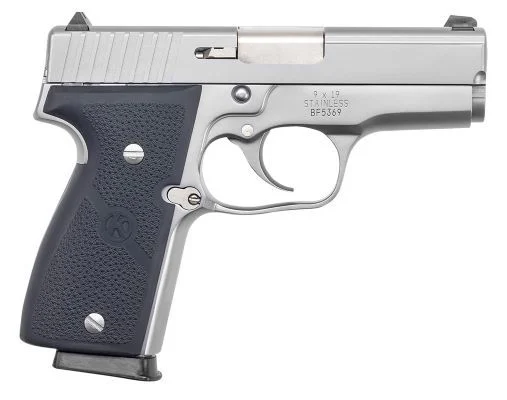 Kahr Arms K9 9mm Pistol - 7+1 Rounds | 3.5" Barrel | Polymer Grips | Stainless/Silver | 3-Dot Sights