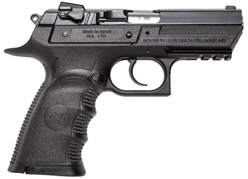 Magnum Research Baby Desert Eagle Single/Double Action 9mm 3.8" 10+1 Black Ca - 10+1 Rounds | 3.8" Barrel | Blue/Black | 3-Dot Sights