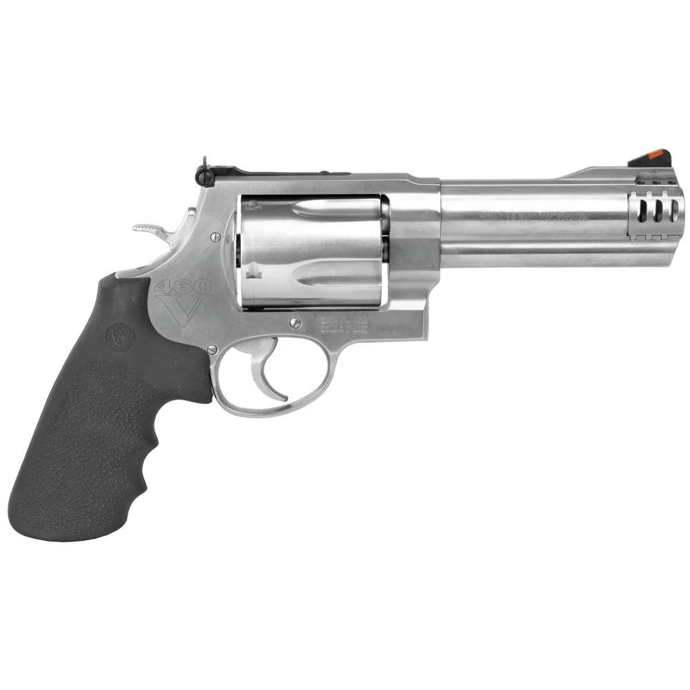 S&W Model 460 XVR 5" .460 S&W Revolver - 5 Rounds | 5" Barrel | Polymer Grips | Stainless/Silver | 3-Dot Sights