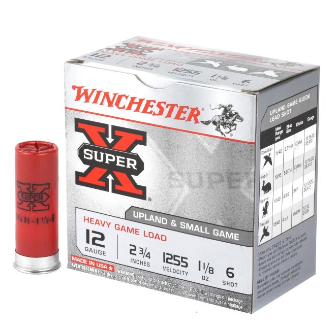 Winchester Super X Heavy Game Load 12 GA 2.75" 1 1/8 oz #6