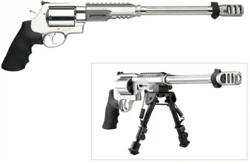 S&W Performance Center Model 460 XVR 14" .460 S&W Revolver - 5 Rounds | 14" Barrel | Polymer Grips | Stainless/Silver | 3-Dot Sights