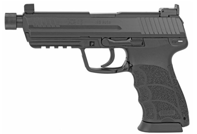 HK45T V7 LEM 45ACP 10+1 NS 45 ACP Threaded Barrel - 10+1 Rounds | 5.2" Barrel | Blue/Black