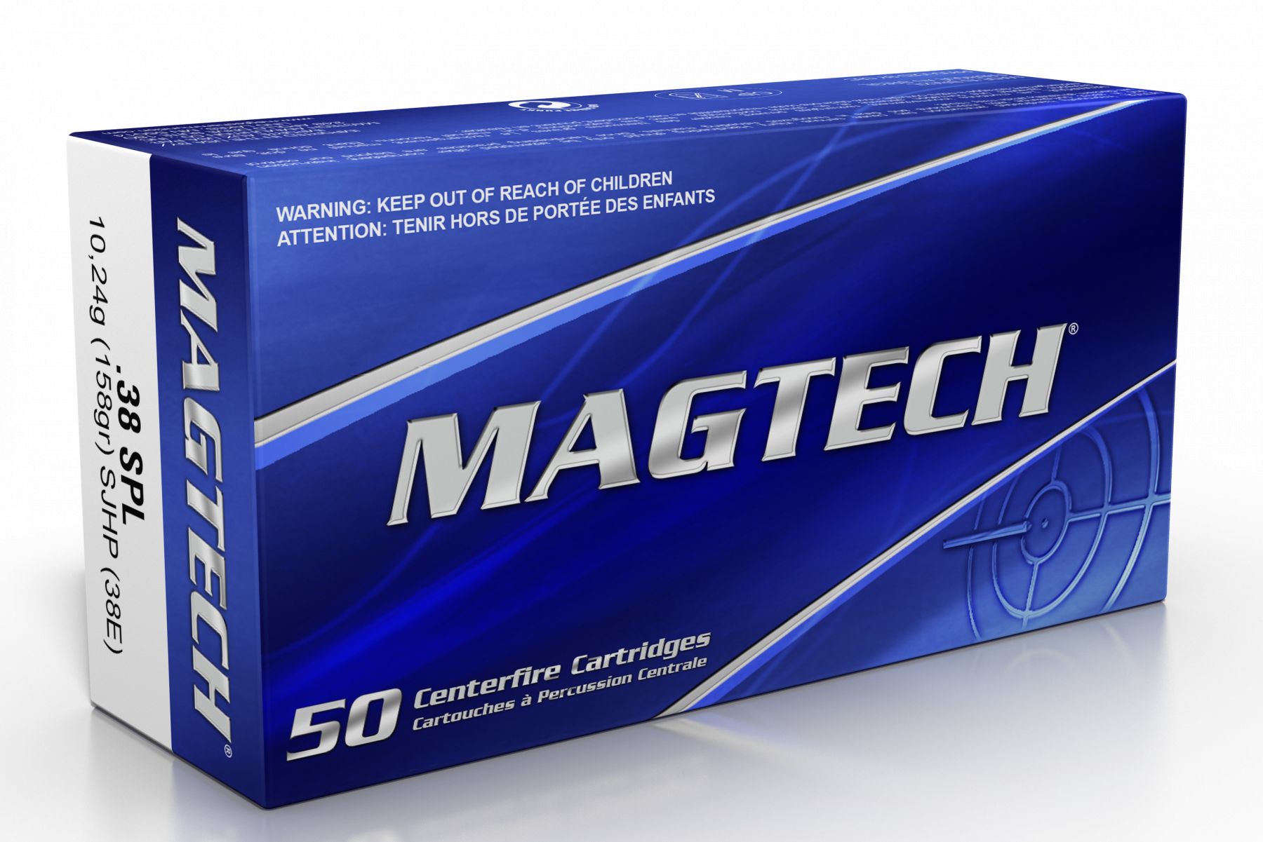 Magtech .38 Spc 158 Grain Semi-Jacketed Hollow Point - Brass Casing