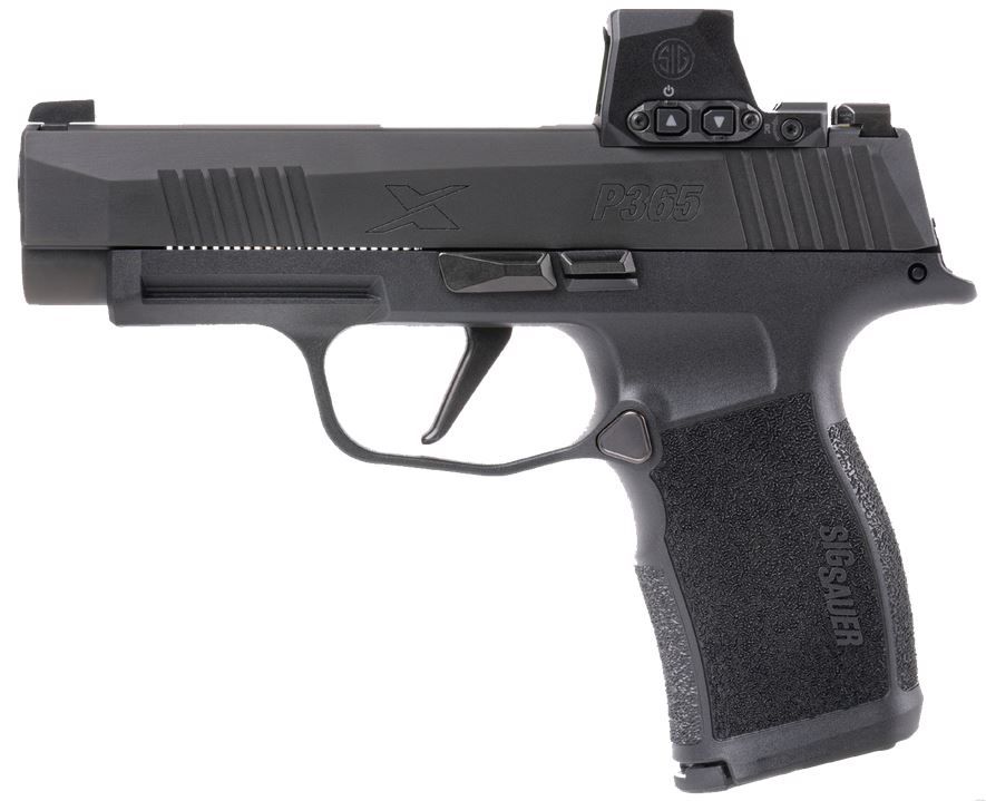 Sig Sauer P365XL Romeo-X Micro Compact 9mm 3.7" Optic Ready, 12+1 - 12+1 Rounds | 3.7" Barrel | Blue/Black | Optics Included Sights