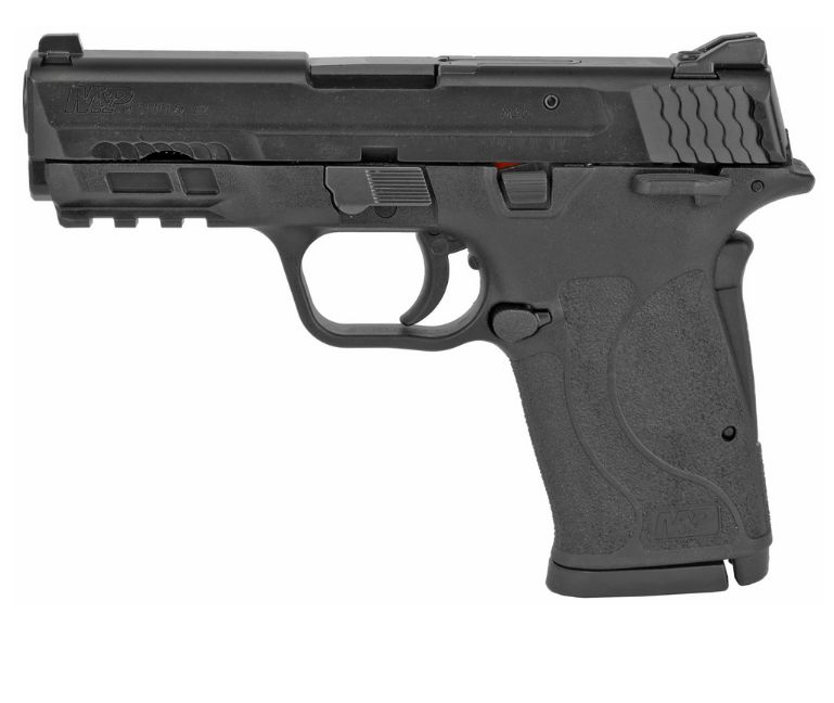 Smith & Wesson M&P 9 Shield EZ M2.0 Thumb Safety 9mm Pistol - 8+1 Rounds | 3.675" Barrel | Polymer Grips | Stainless/Silver | 3-Dot Sights