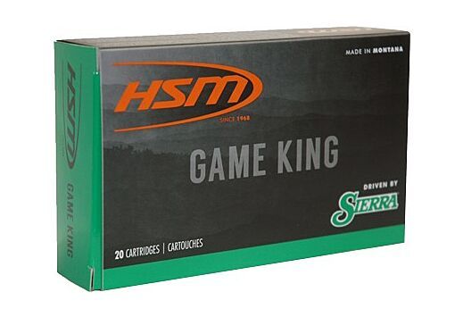 HSM Game King 308 Win 165 gr Sierra GameKing Spitzer Boat-Tail 20 Bx/ 25 Cs - Brass Casing