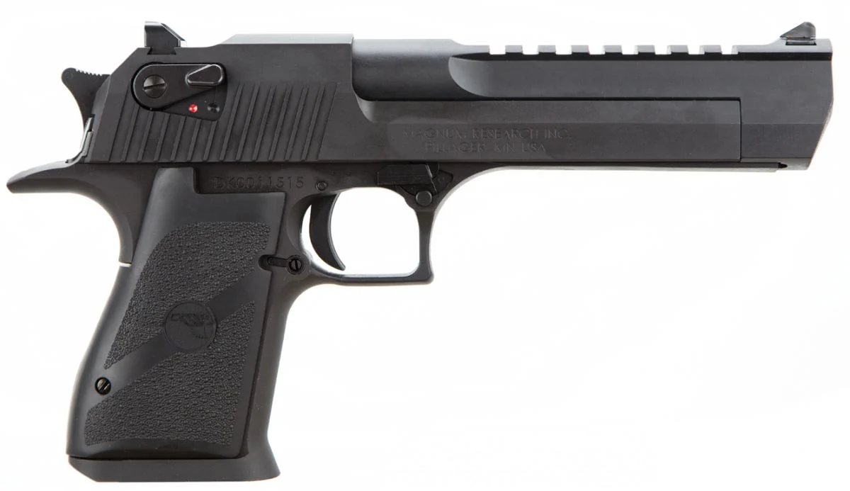 Magnum Research Desert Eagle Mark XIX 44 Rem Mag Semi Auto Pistol - 8+1 Rounds | 6" Barrel | Polymer Grips | Blue/Black | 3-Dot Sights