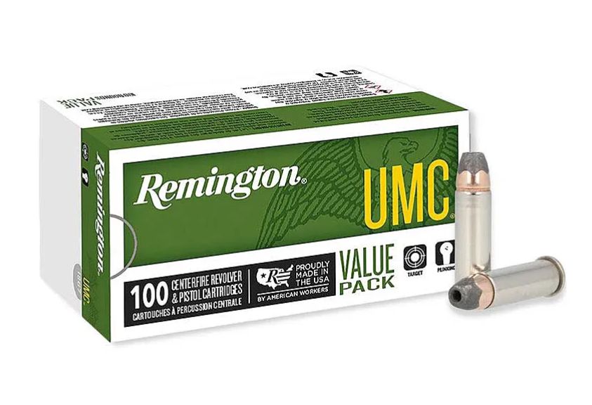 Remington .38 Spc +P 125 Grain Semi-Jacketed Hollow Point 100rd box - Brass Casing