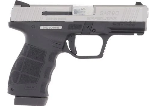 SAR USA SAR9 Compact 9mm Semi Auto Pistol - 15 Rounds | Stainless/Silver