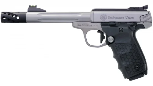 Smith & Wesson PC SW22 VICTORY .22 LR6 - 10+1 Rounds | 6" Barrel | Polymer Grips | Stainless/Silver | Night Sights