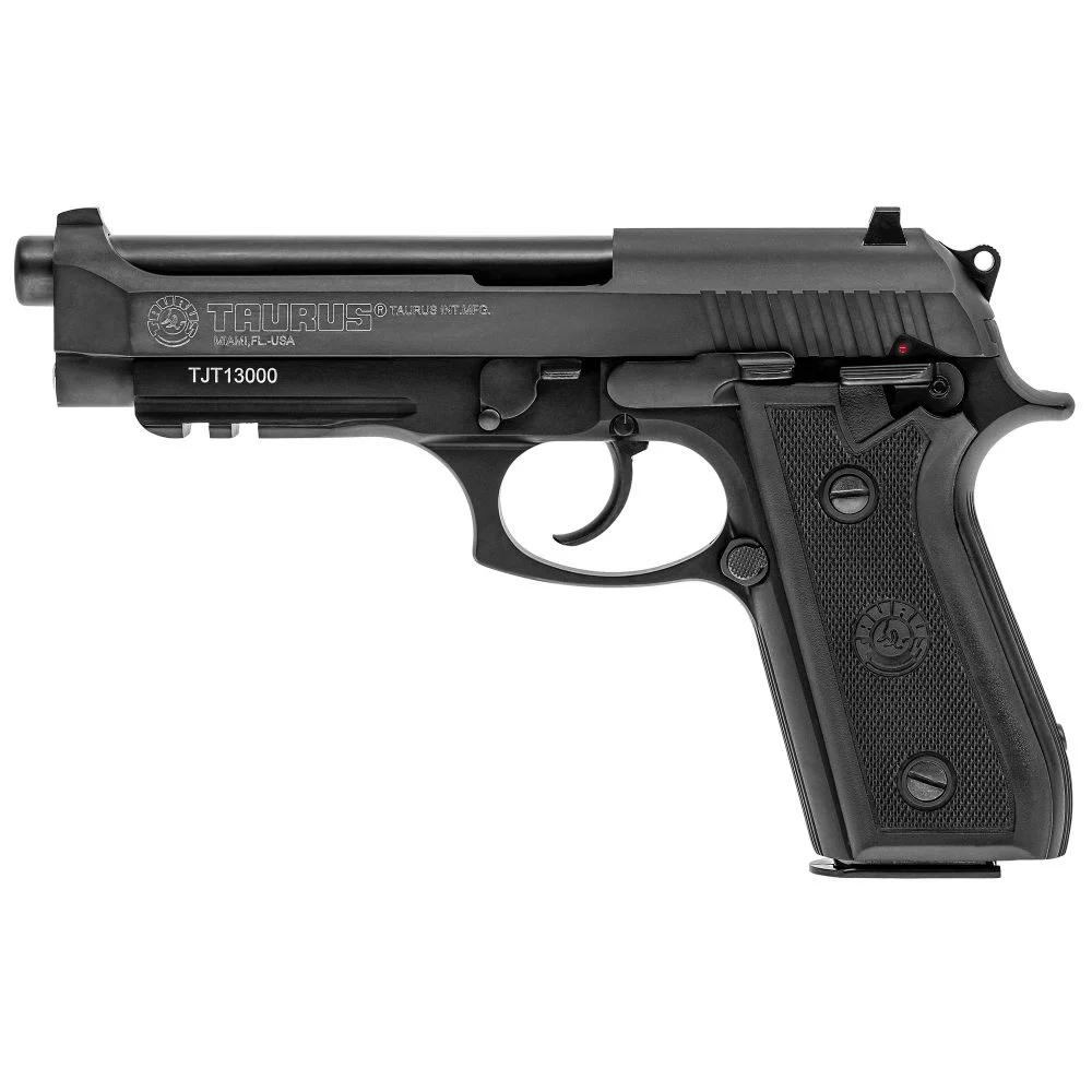 Taurus 92 9mm Pistol - 17+1 Rounds | 5" Barrel | Polymer Grips | Blue/Black | 3-Dot Sights