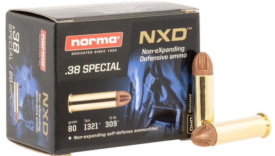 Norma NXD Pistol Ammo 38 - Brass Casing