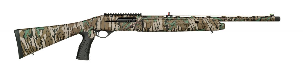 Mossberg & Sons SA-20 Tactical Turkey 20ga Semi-Auto 22" Optic Ready, Mossy Oak Greenleaf Camo - 4+1 Rounds | 22" Barrel | 3" Chamber | Mossy Oak Stock | Synthetic | Camo