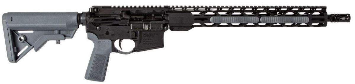 Radical Firearms RF-15 Socom 5.56x45 NATO 16" Gray B5 Stock M-Lok 30+1 - 30+1 Rounds | 16" Barrel | Blue/Black