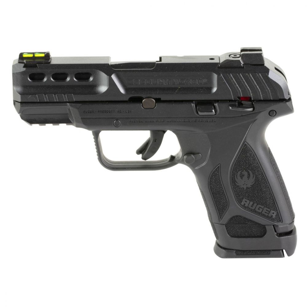 Ruger Security .380 ACP Semi Auto Pistol - 15+1 Rounds | 3.42" Barrel | Black | Fiber Optic Sights
