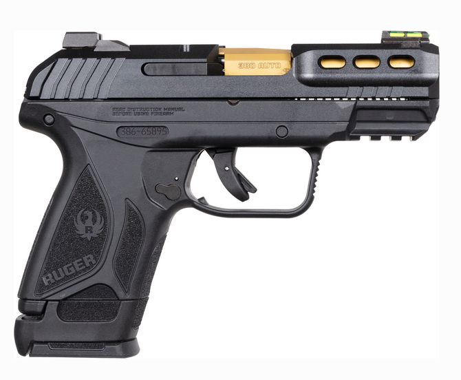 Ruger Security 380 ACP Semi Auto Pistol - 15+1 Rounds | 3.42" Barrel | Blue/Black | Fiber Optic Sights