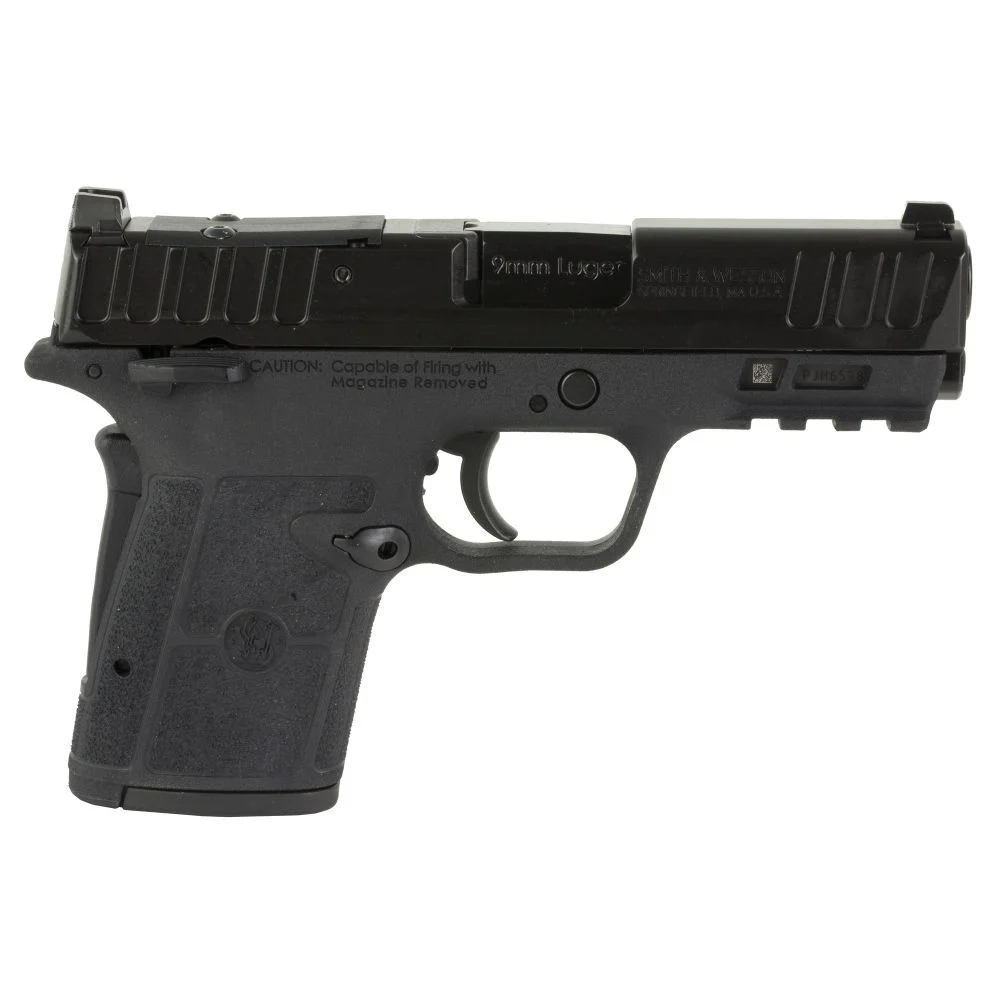 Smith & Wesson Equalizer 9mm Luger Semi Auto Pistol - 10+1 Rounds | 3.675" Barrel | Polymer Grips | Black | 3-Dot Sights