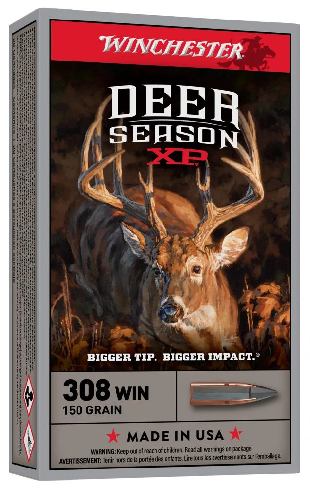 Winchester Deer Season XP .308 Winchester 150gr Extreme Point 20rd box - Brass Casing