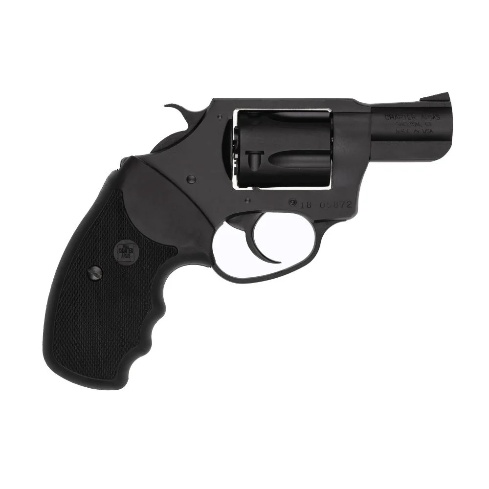 Charter Arms Undercover Black 38 Special Revolver - 5 Rounds | 2" Barrel | Polymer Grips | Blue/Black | 3-Dot Sights