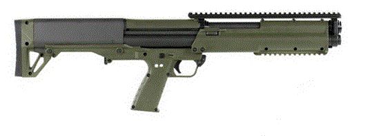 KelTec KSG Tactical Green 12 Gauge Shotgun - 14+1 Rounds | 18.5" Barrel | 2.75" Chamber | Fixed Stock | Synthetic | Green