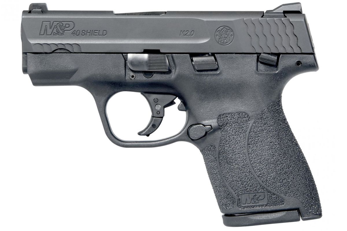 S&W M&P 40 Shield M2.0 Thumb Safety 40 S&W Pistol - 7+1 Rounds | 3.1" Barrel | Polymer Grips | Blue/Black | 3-Dot Sights