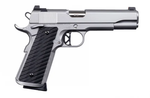 Dan Wesson Valor .45 ACP 5" Stainless Steel, Night Sights, G10 Grips 8+1 - 8+1 Rounds | 5" Barrel | Stainless/Silver | Night Sights