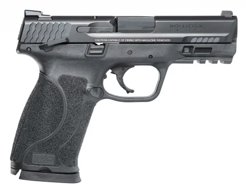 Smith & Wesson M&P 9 M2.0 Compact MA Compliant 4" 9mm Pistol - 10+1 Rounds | 4" Barrel | Polymer Grips | Blue/Black | 3-Dot Sights