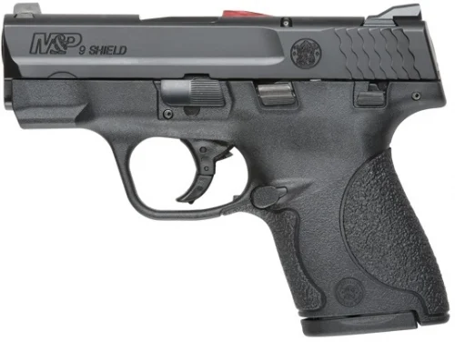 Smith & Wesson M&P 9 Shield CA Compliant 9mm Pistol - 8+1 Rounds | 3.1" Barrel | Polymer Grips | Blue/Black | 3-Dot Sights
